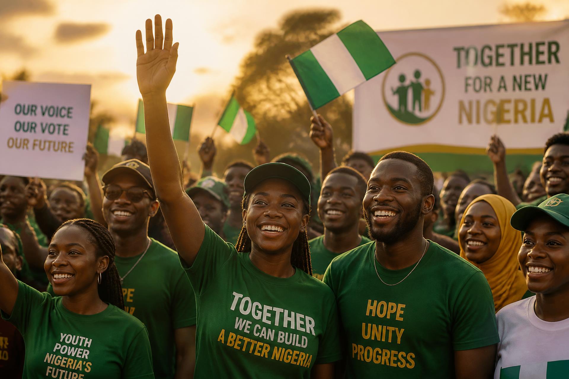 Supporters at a community campaign rally